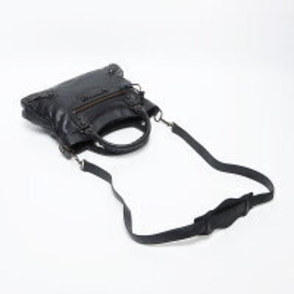 Balenciaga Town Leather Shoulder Bag Black - Picture 9 of 13